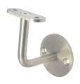 Handlauftr�ger mit flacher Anschraubplatte, geschliffen, V2A